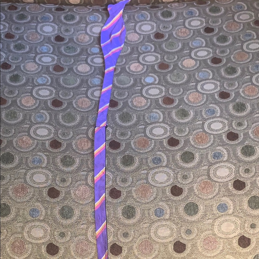 Purple Striped BowTie